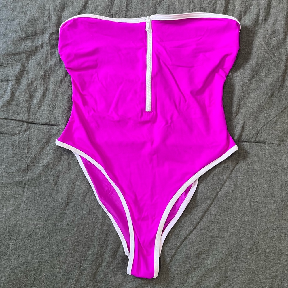 SKIMS Hot Pink One Piece Swimsuit